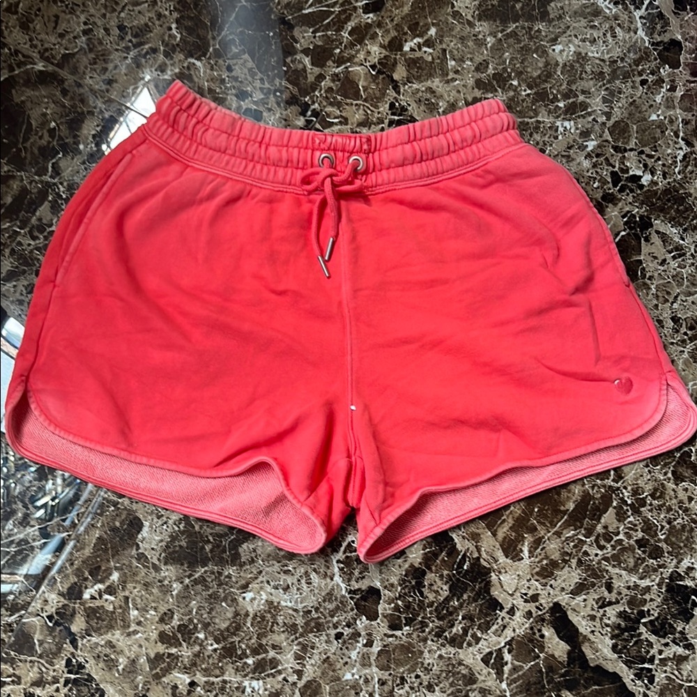Aerie Red Athletic Shorts Lightweight Moisture-Wicking
